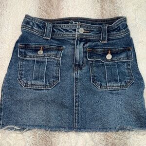 Denim Mini Skirt